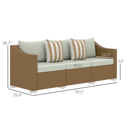 3 seater patio couch