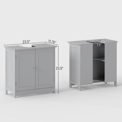 Light Gray Bathroom Vanity Cabinet