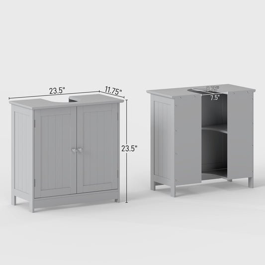 Light Gray Bathroom Vanity Cabinet