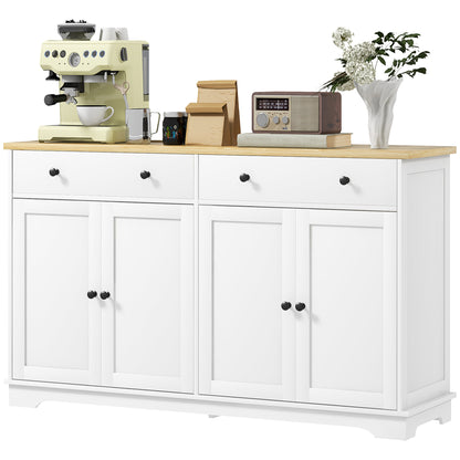 Modern Sideboard, Buffet Cabinet with Storage Drawers, White